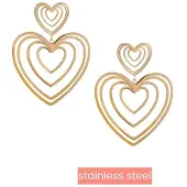 Go Dutch Label Oorknoppen sonar hearts Goud