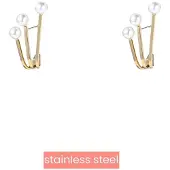 Go Dutch Label Oorknoppen 3 way pearls Goud