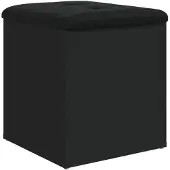 vidaXL Opbergbank 42x42x45 cm bewerkt hout zwart