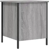vidaXL Opbergbankje 40x42,5x50 cm bewerkt hout grijs sonoma eikenkleur