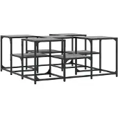 vidaXL Salontafel grijs Sonoma, 91x91x40 cm, houtvezel