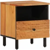 vidaXL Nachtkastje 40x33x46 cm massief acaciahout