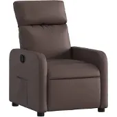 vidaXL Fauteuil verstelbaar kunstleer bruin