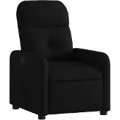vidaXL Fauteuil verstelbaar stof zwart
