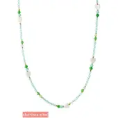 Go Dutch Label Collier hearts beads Mint
