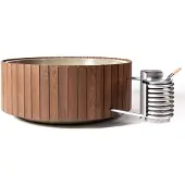 Weltevree | Dutchtub Wood | Hottub Houtgestookt | Duurzaam Thermisch Gemodificeerd Essenhout | Jacuzzi, Zwembad, Hottub voor buiten | Houten Plato Panelen