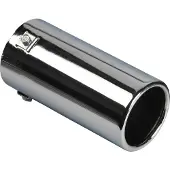 Autostyle Uitlaatsierstuk Staal/Chroom - rond 80mm - lengte 170mm - 40-77mm aansluiting