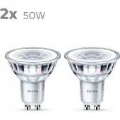 Philips Energiezuinige Spot - 50 W - GU10 - koelwit licht - 2 stuks - Bespaar op energiekosten