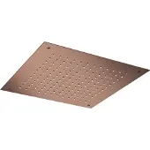 Hotbath Mate M111 inbouw hoofddouche 50cm vierkant geborsteld koper PVD