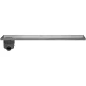 Easy drain Easydrain Multi inbouwdeel 9x70cm met zij uitloop RVS