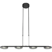 Steinhauer - hanglamp - Turound - zwart - glas metaal - design lamp - LED - 3512ZW