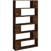 vidaXL Boekenkast/kamerscherm 100x24x188 cm gerookt eikenkleurig