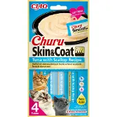 Inaba Ciao Churu Churu Kat Huid & Vacht Sint-jakobsschelp & Tonijn 56 Gr