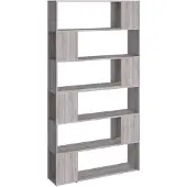 vidaXL Boekenkast/kamerscherm 100x24x188 cm grijs sonoma eikenkleurig