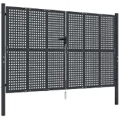vidaXL Tuinpoort Antraciet 300x200 cm Staal