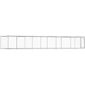 vidaXL Hondenhok met deur 10x2x1,5 m gegalvaniseerd staal grijs