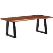 DKD Home Decor Salontafel, honingbruin, 110x55x40 cm, massief acaciahout