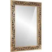 vidaXL Badkamerspiegel 50x70x2,5 cm massief mangohout en glas