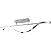 TRIO Plafondlamp Isabel 100cm lang chroom