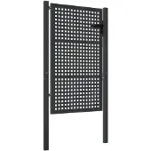 vidaXL Tuinpoort Antraciet 100x150 cm Staal