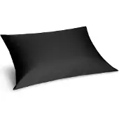 Yumeko Kussensloop Katoen Satijn 70x90 Zwart - Eco, Bio & Fairtrade