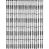 Wicotex Vliegengordijn-deurgordijn- Perla 90x220 cm zwart