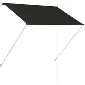 vidaXL Luifel uittrekbaar 100x150 cm antraciet