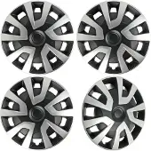 Autostyle 4-Delige Wieldoppenset Revo-VAN 16-inch zilver/zwart (bol)