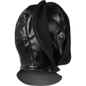 Shots Bondage masker met rits - Zwart