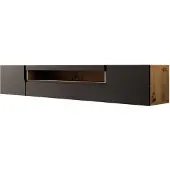 Meubella TV-Meubel Dylan mat zwart eiken 200cm