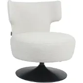 Livin24 Fauteuil Metro draaibaar linnen off white