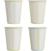 Ginger Ray - - Papieren bekers pastel kleuren - 8 stuks - 220 ml