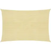 vidaXL Zonnezeil 160 g/m² 4x7 m HDPE beige