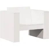 vidaXL Tuinstoel, wit, 79x60x62 cm, massief grenenhout