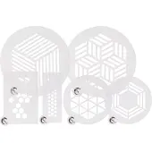 Plate-It Bordstencil PP Stencils Hexagon