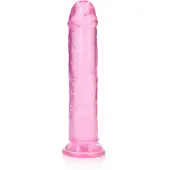 Realrock Dildo recht model met zuignap 23 cm - Roze