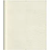 vidaXL Balkonscherm 120x700 cm 100% oxford polyester crèmekleurig