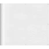 vidaXL Balkonscherm 90x800 cm 100% oxford polyester wit