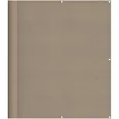 vidaXL Balkonscherm 120x800 cm 100% oxford polyester taupe