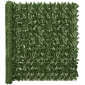 vidaXL Balkonscherm met donkergroene bladeren 500x150 cm