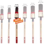 Progold Patentpunt Kwast Exclusive Red 7100 Maat 14 - 2,6 cm