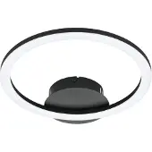 Eglo connect.z Parrapos-Z Smart Plafondlamp - 34 cm - Zwart/Wit - Instelbaar wit licht - Dimbaar - Zigbee