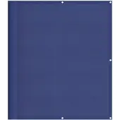 vidaXL Balkonscherm 120x800 cm 100% oxford polyester blauw