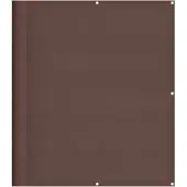 vidaXL Balkonscherm 120x800 cm 100% oxford polyester bruin