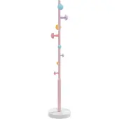 vidaXL Kapstok 172 cm gepoedercoat ijzer roze