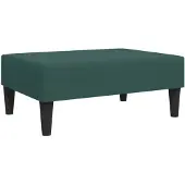 vidaXL Voetenbank 77x55x31 cm fluweel donkergroen