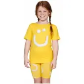 Snurk Bikershorts Kids Creamy Smile Yellow-Maat 140