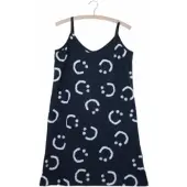 Snurk Strap Dress Women Creamy Smile Black-XS