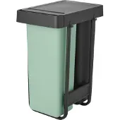Brabantia Sort & Go Inbouw Prullenbak - 2 x 30 liter - Jade Green en Dark Grey