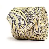 Tresanti | BILLI I Zijden stropdas met paisley motief | Goud geel